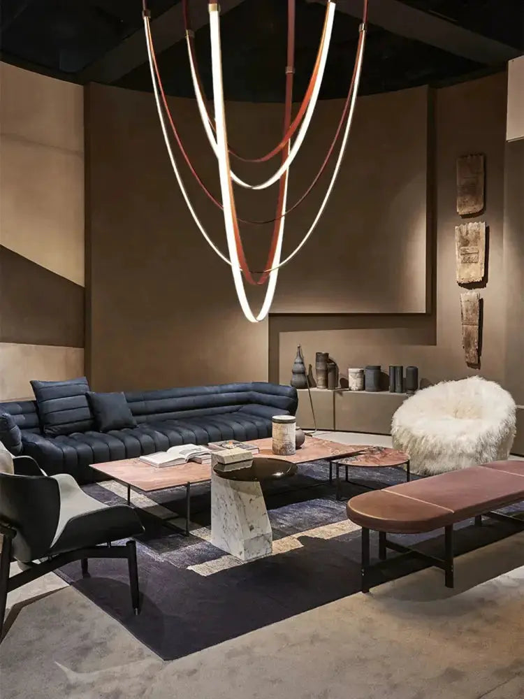 Minimalist Leather Belt Wall Lamp Bedroom Light