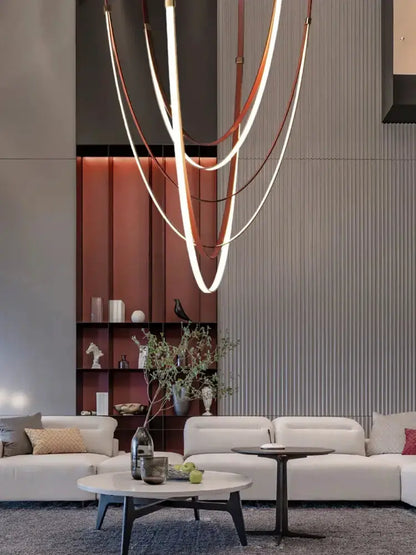 Minimalist Leather Belt Wall Lamp Bedroom Light
