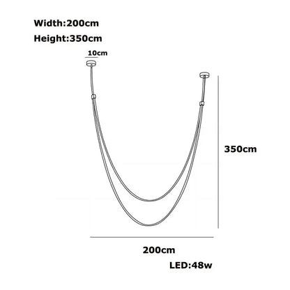 Minimalist Leather Belt Wall Lamp Bedroom Light