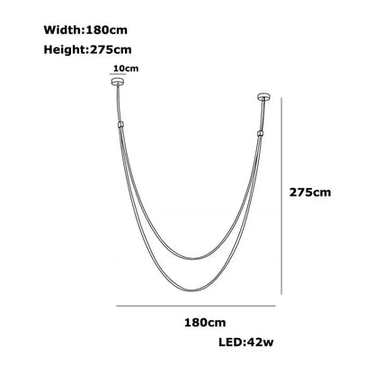 Minimalist Leather Belt Wall Lamp Bedroom Light