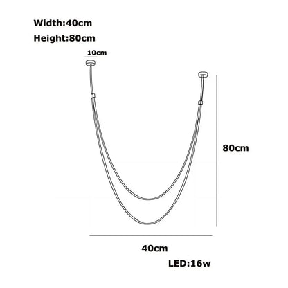 Minimalist Leather Belt Wall Lamp Bedroom Light