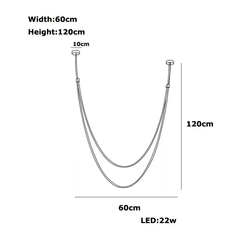 Minimalist Leather Belt Wall Lamp Bedroom Light