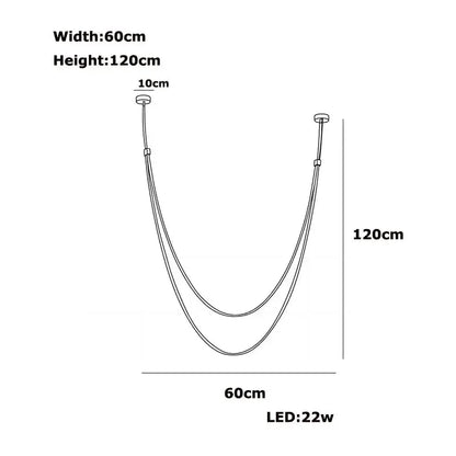 Minimalist Leather Belt Wall Lamp Bedroom Light