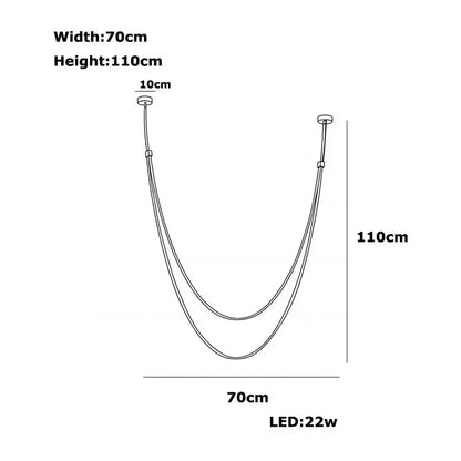 Minimalist Leather Belt Wall Lamp Bedroom Light