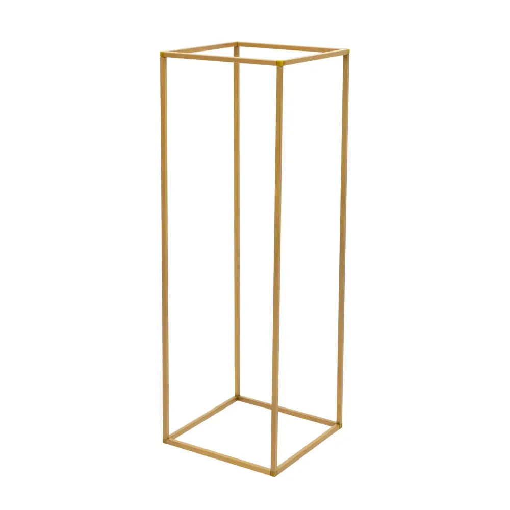 Gold wedding flower stand by Decorbites, gold metal plant stand with rectangular frame on Tampa Home & Garden Store