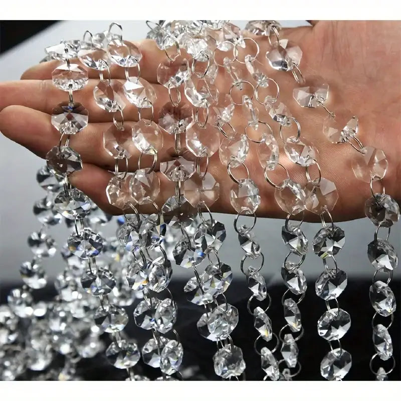 Gold Crystal Flower Stand clear crystal bead garlands for vases Decorbites on Tampa Home & Garden Store