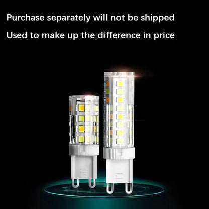 Chandelier pair LED bulbs with clear crystal housing, Decorbites dining room pendant light on Tampa Home & Garden Store