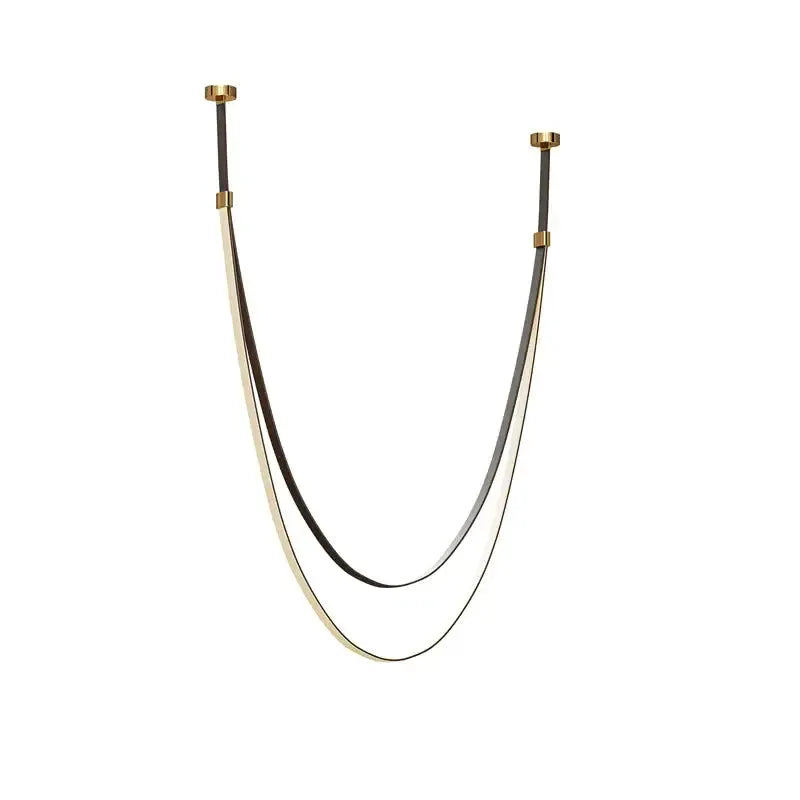 Chandelier Decorbites modern flexible leather belt LED pendant light with two-tone straps on Tampa Home & Garden Store