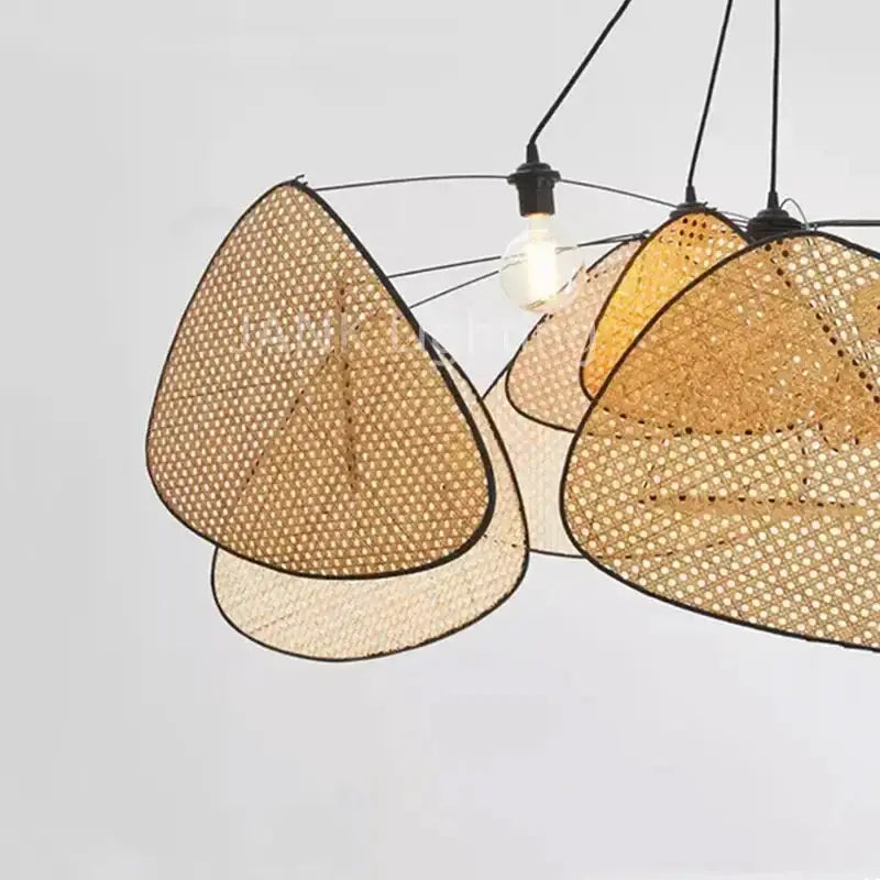 Chandelier Decorbites French design natural tan rattan dining pendant light on Tampa Home & Garden Store