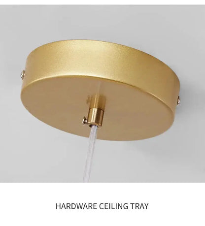 Gold hardware ceiling tray for Decorbites cognac glass ball chandelier pendant light on Tampa Home & Garden Store