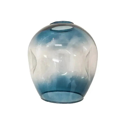 Nordic clear glass ball LED chandelier pendant light with blue gradient shade by Decorbites on Tampa Home & Garden Store