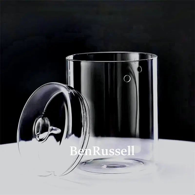 Glass Moss Terrarium Vase cylindrical clear glass with lid Decorbites vase on Tampa Home & Garden Store