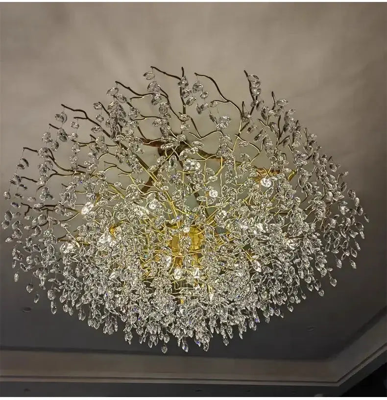 Chandelier Decorbites modern gold crystal LED branch chandelier for dining room on Tampa Home & Garden Store