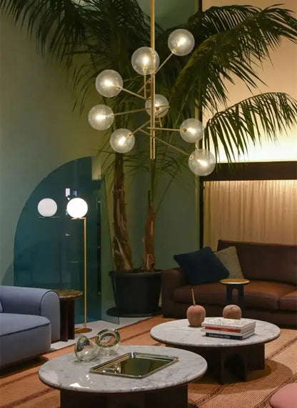 Chandelier Decorbites modern gold glass bubble starburst for dining rooms on Tampa Home & Garden Store
