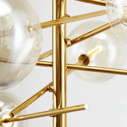 Chandelier Decorbites modern gold glass bubble starburst dining room light on Tampa Home & Garden Store