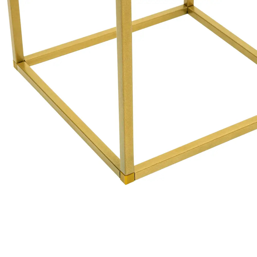 Gold metal flower stand frame, 23-inch, set of 10, square tubing on Tampa Home & Garden Store