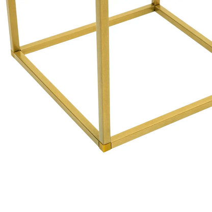 Gold metal flower stand frame, 23-inch, set of 10, square tubing on Tampa Home & Garden Store