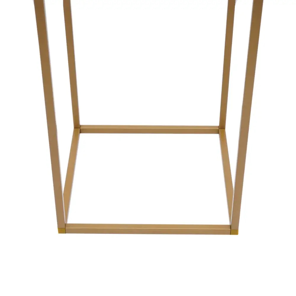 Gold wedding vase stand with square base on Tampa Home & Garden Store