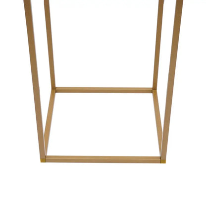Gold wedding vase stand with square base on Tampa Home & Garden Store