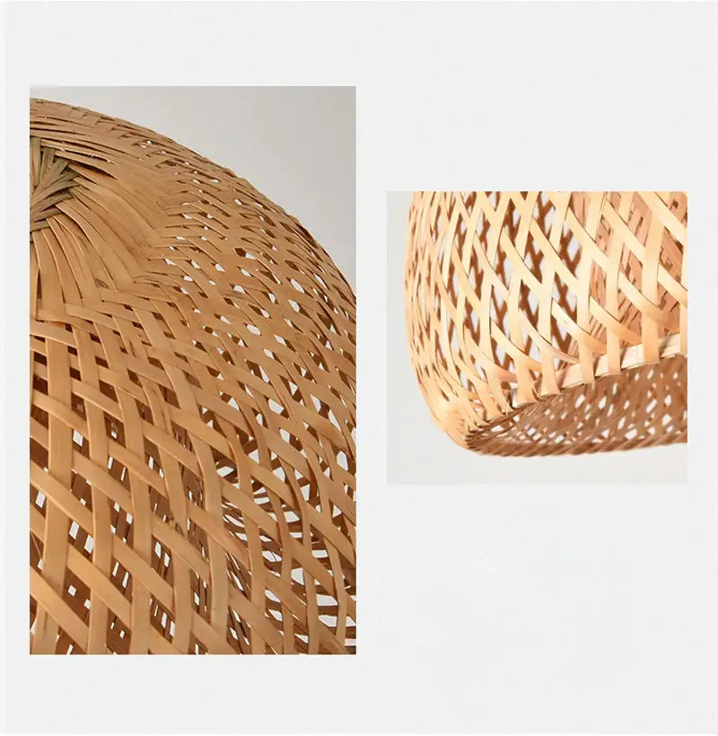 Bamboo Chinese Pendant Light by Decorbites, natural bamboo woven lattice pendant on Tampa Home & Garden Store