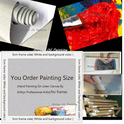 Decorbites Vibrant autumn city landscape oil painting posters collage with frames on Tampa Home & Garden Store