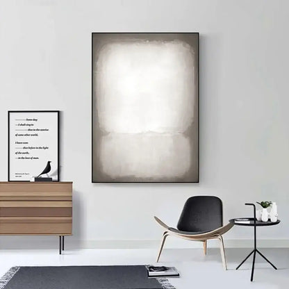 Blue Gold Abstract Wall Art poster by Decorbites, vertical wall art with beige gradient on Tampa Home & Garden Store