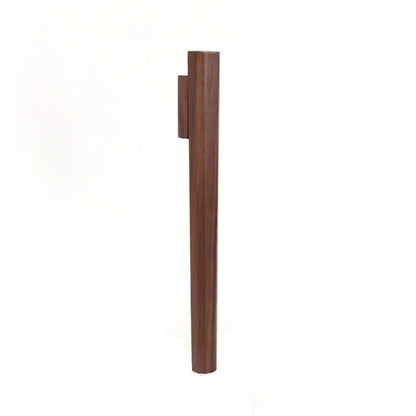 Dark Wood Wall Vase by Decorbites, tall vertical wood vase with wall-mount bracket on Tampa Home & Garden Store