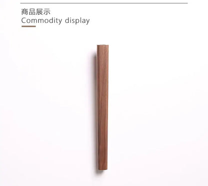 Dark wood wall vase by Decorbites, slender rectangular vase on Tampa Home & Garden Store