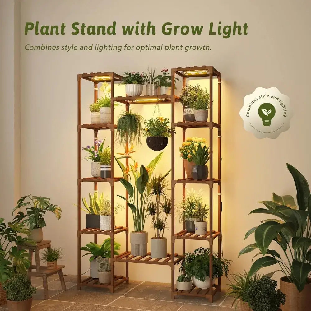 Indoor Plant Grow Lights with 12 Tiers, 62.2'' Tall