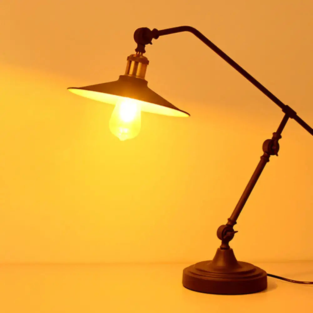 Black metal table lamp with adjustable arm by Decorbites on Tampa Home & Garden Store