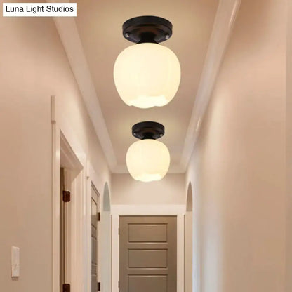 Bronze Black Glass Ceiling Light flush mount duo by Decorbites with frosted glass globes on Tampa Home & Garden Store