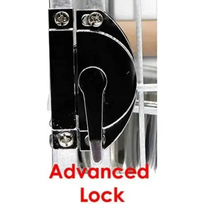 Wrought iron bird cage with advanced lock mechanism and silver hardware on Tampa Home & Garden Store