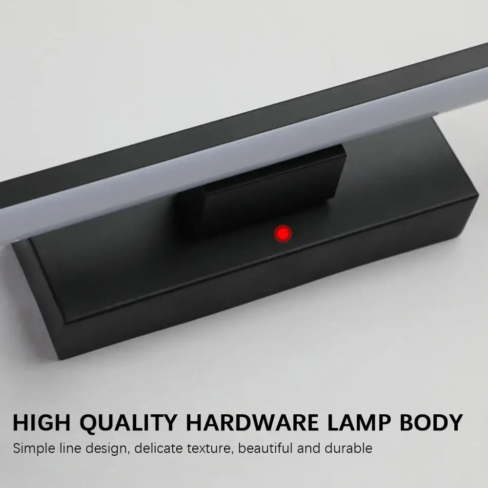 Black dimmable LED wall sconce by Decorbites, flush-mount with black metal body on Tampa Home & Garden Store