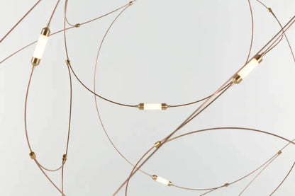Chandelier Decorbites modern minimal LED firefly pendant with copper wire loops on Tampa Home & Garden Store