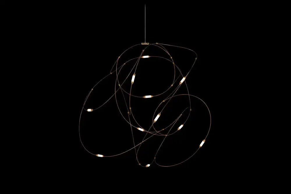 Chandelier Decorbites modern LED firefly pendant with copper wire loops on Tampa Home & Garden Store