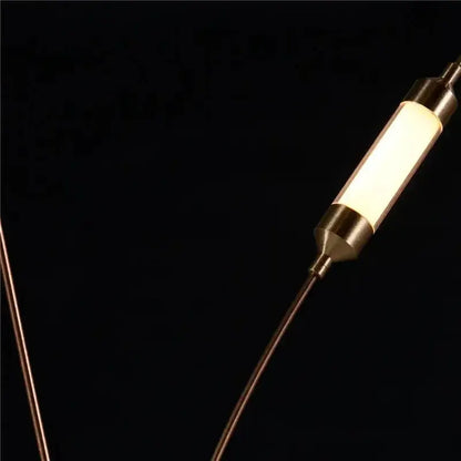 Chandelier Decorbites modern minimal LED firefly pendant light with copper finish warm glow on Tampa Home & Garden Store