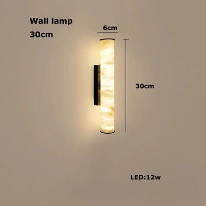 White Alabaster LED Marble Hanging Lamps