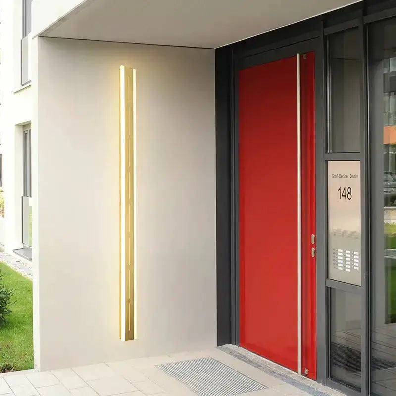 Decorbites modern minimalist black LED outdoor wall light garden sconce on Tampa Home & Garden Store