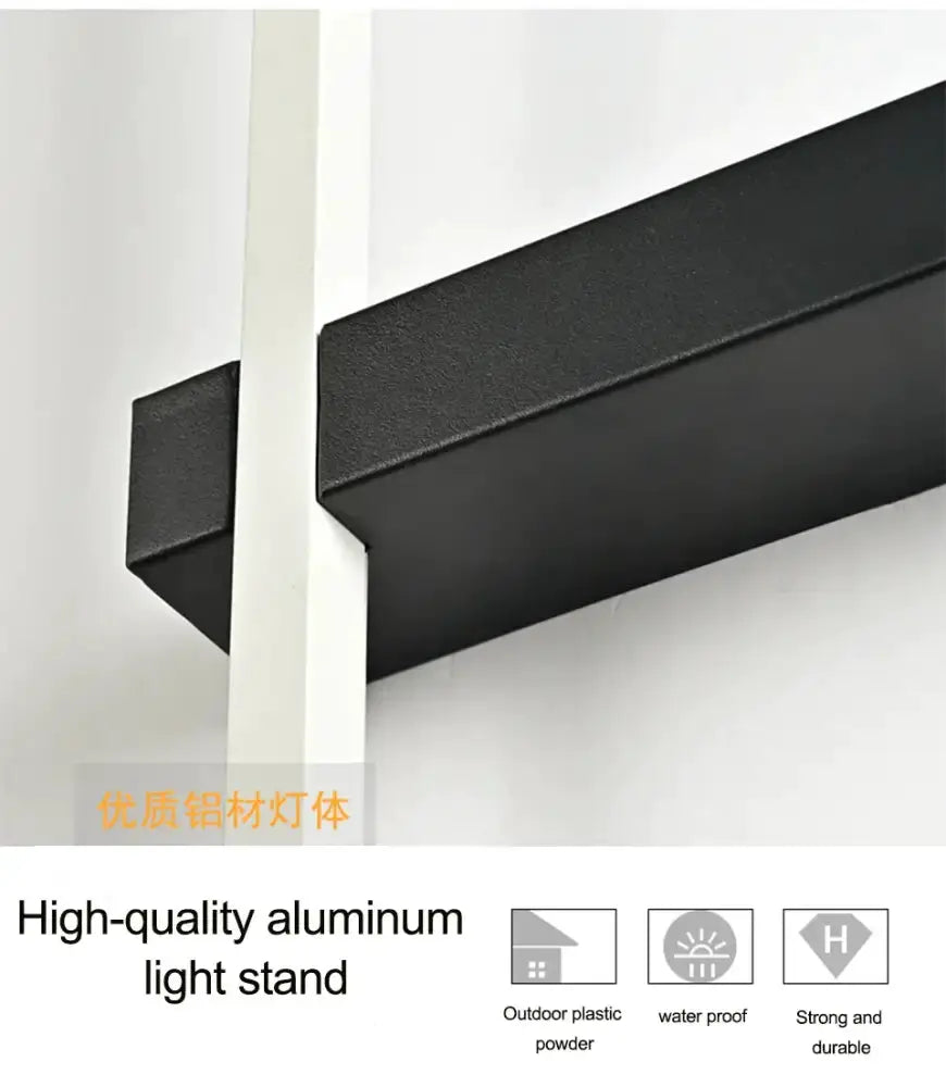 Outdoor wall light fixture in black aluminum by Decorbites for garden LED sconce on Tampa Home & Garden Store
