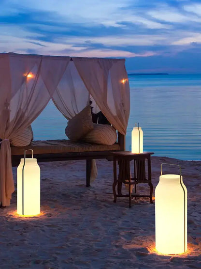 Decorbites minimalist stainless steel LED lawn light outdoor garden lanterns 3-pack on Tampa Home & Garden Store