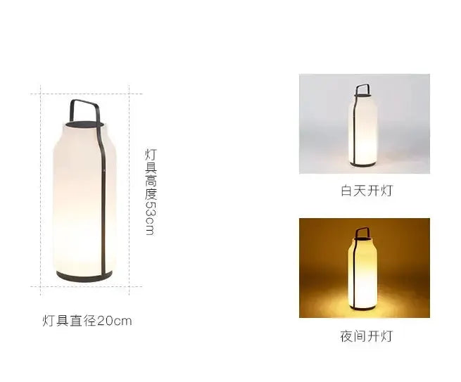 Decorbites stainless steel LED lawn lantern; cylindrical garden light with frosted glass on Tampa Home & Garden Store