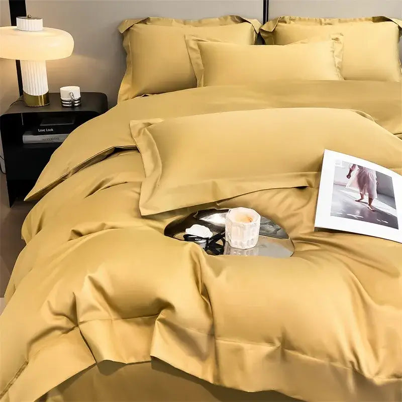 Slate Blue Cotton Bedding and Duvet Cover