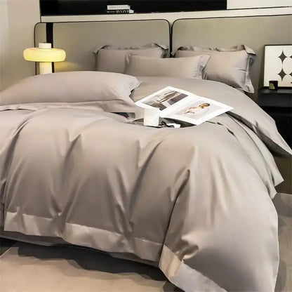 Slate Blue Cotton Bedding and Duvet Cover