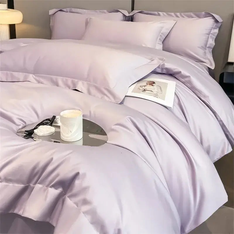 Slate Blue Cotton Bedding and Duvet Cover