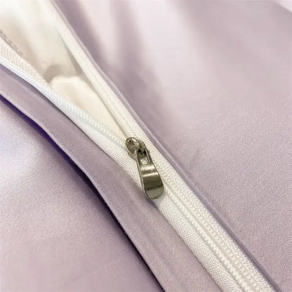 Gray Satin Bedding Set And A Soft Cotton Sheet