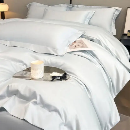 Slate Blue Cotton Bedding and Duvet Cover