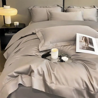 Slate Blue Cotton Bedding and Duvet Cover