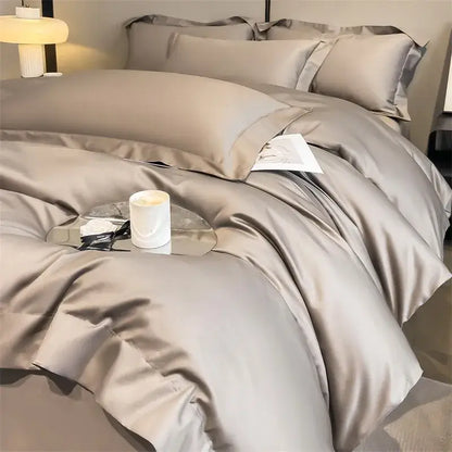 Slate Blue Cotton Bedding and Duvet Cover