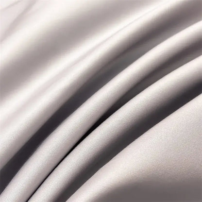 Sky blue satin duvet cover by Decorbites with gleaming, smooth fabric and soft folds on Tampa Home & Garden Store