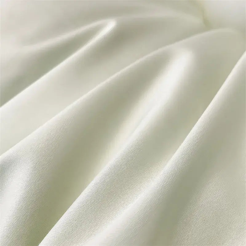 Luxury Sky Blue Satin Bedding Set and Blanket